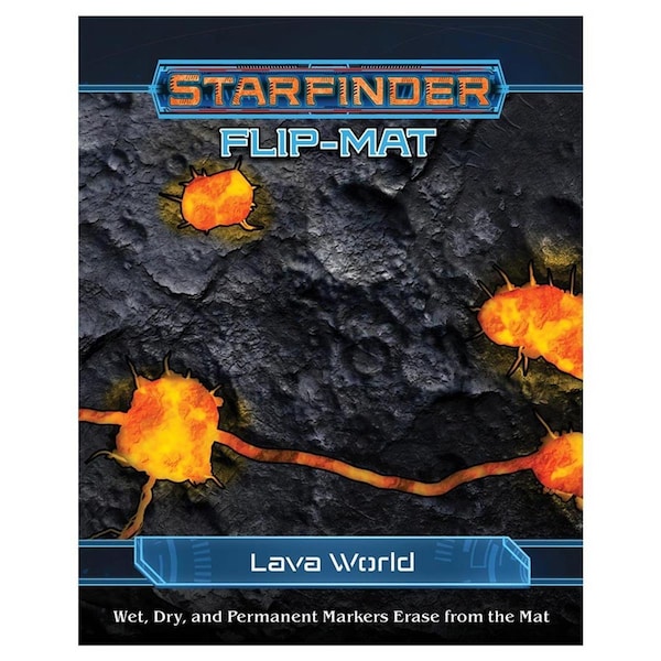 Strategy Agon Starfinder Adventure Path Lava World Flip Mat ST3298338 - main